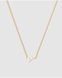 Wanderlust + Co - Starburst 14K Gold Vermeil Curb Chain Necklace