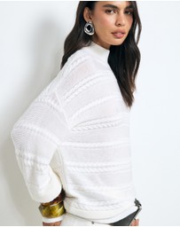 AERE - Dea Wool Blendcable Knit Jumper