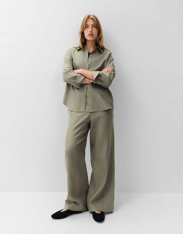 UNISON - Essential Linen Wide Leg Pant