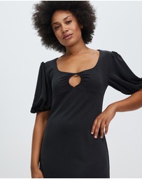 Third Form - Marble Balloon Sleeve Mini Dress