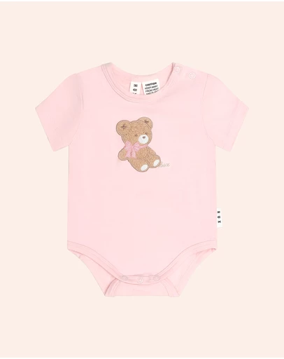 Huxbaby - Bow Huxette Short Sleeves Bodysuit - Babies