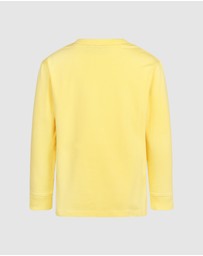 Rock Your Kid - Chill Out David Long Sleeve T-Shirt in Yellow