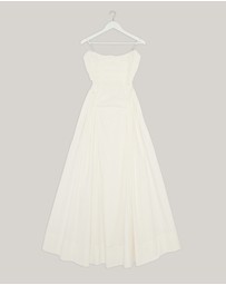 Revibe - Repaired Shona Joy Morton Strapless Panelled Maxi Dress - AU 10