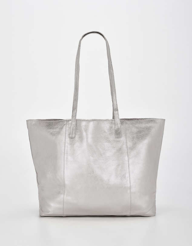Cobb & Co - Elara Metallic Leather Tote
