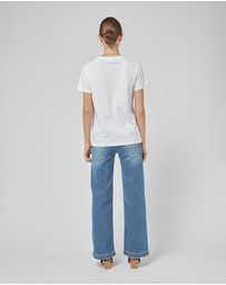 DRICOPER DENIM - Clare White VN Printed Tee