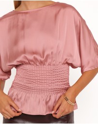 Petal & Pup - Cherish Pintuck Top - Rose