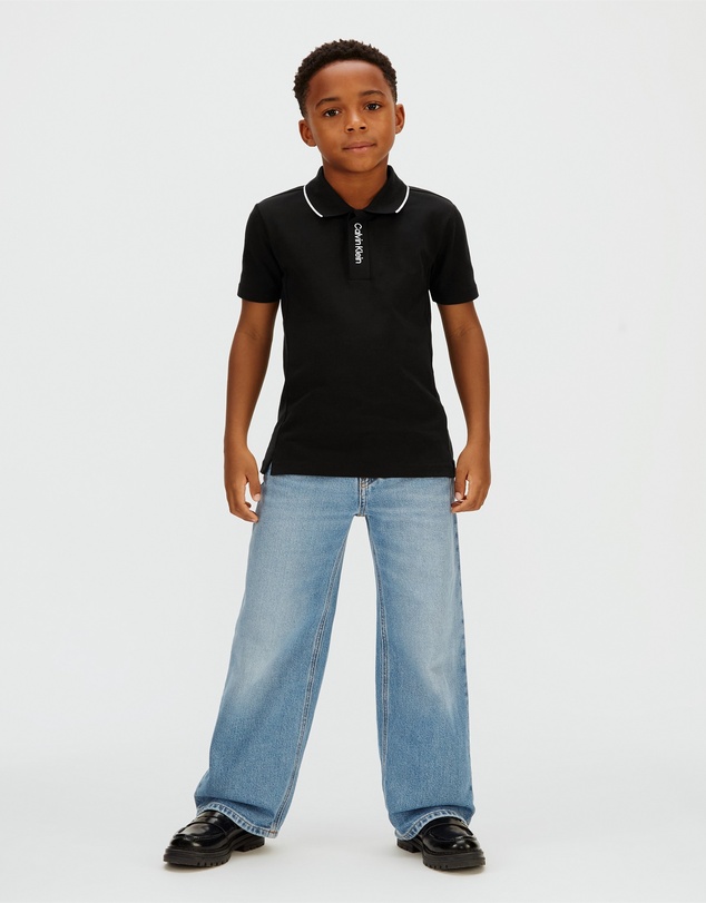 Calvin Klein Jeans - Boys Stretch Pique Tipping Polo Shirt