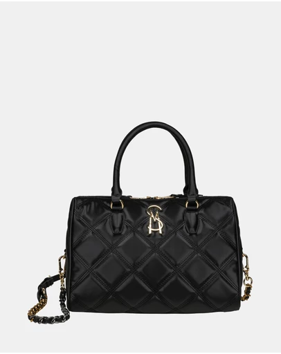 Steve Madden - BRhodes Black Gold Handbag