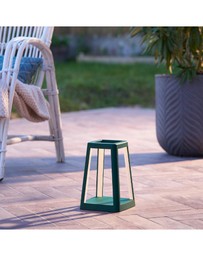 Lexon - Lexon Lantern Portable Lamp With Built-In Wireless Charger - Green