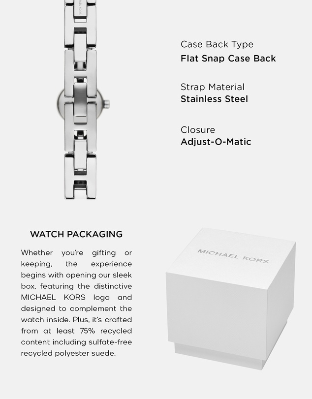 Michael Kors - Mk Astor Link Silver Tone Analogue Watch