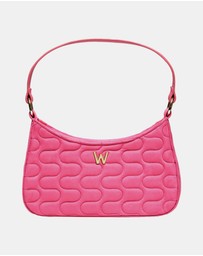 Wolf - Wolf Mimi Swirl Shoulder Bag with Scarf Pink Flash