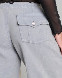 Love and Nostalgia - Big Bully Capri Drawstring Pant - Cement