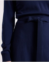 David Lawrence - Indira Merino Knit Polo Dress