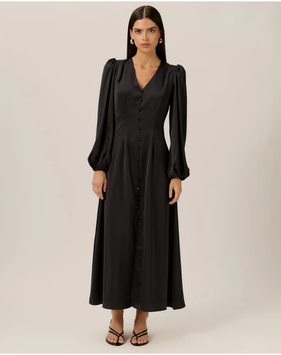 Tussah - Florence LS Satin Midi Dress