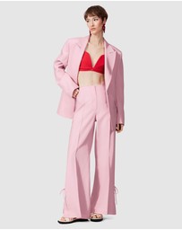 & Other Stories - Bow-Detailed Press-Crease Trousers