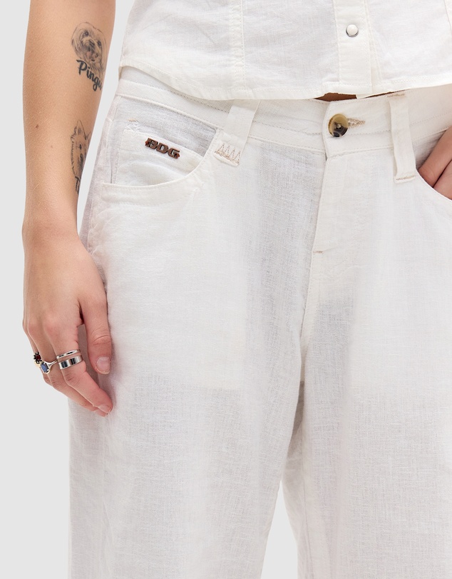 BDG By Urban Outfitters - BDG Kayla Lowrider Linen Trousers
