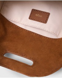 Maje - Topstitched Suede Miss M Mini Bag