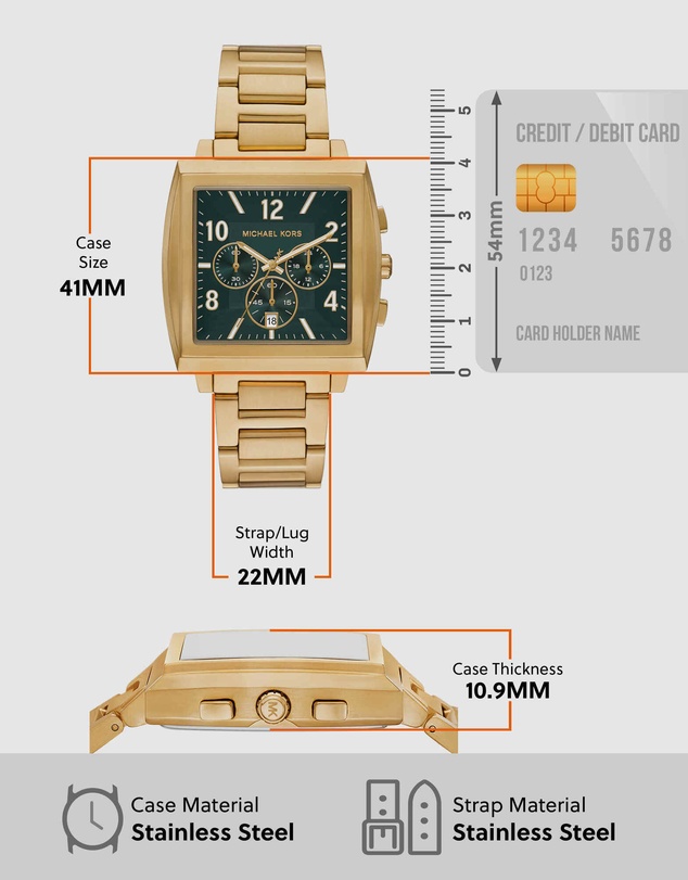 Michael Kors - Rhys Gold Tone Chronograph Watch