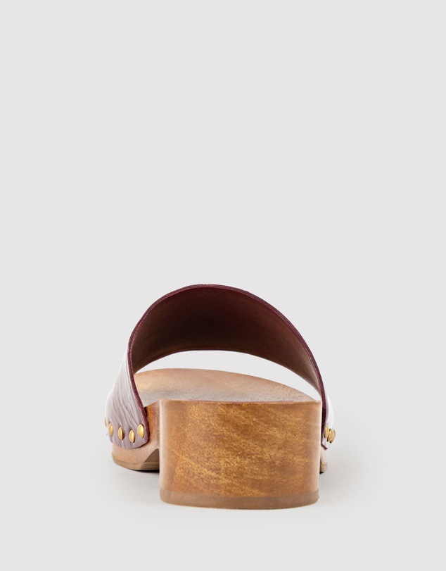 Edward Meller - KAIA Slide on Wooden Clog
