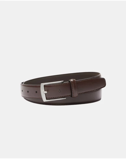 Buckle - Austin. Classic Leather Belt. 30mm width.
