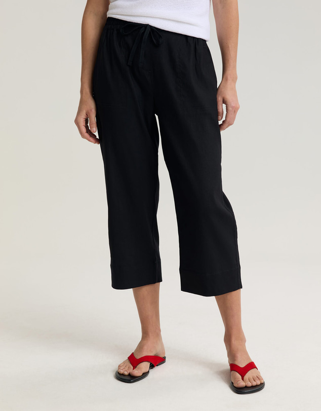 Sportscraft - Rosa Crop Linen Pant