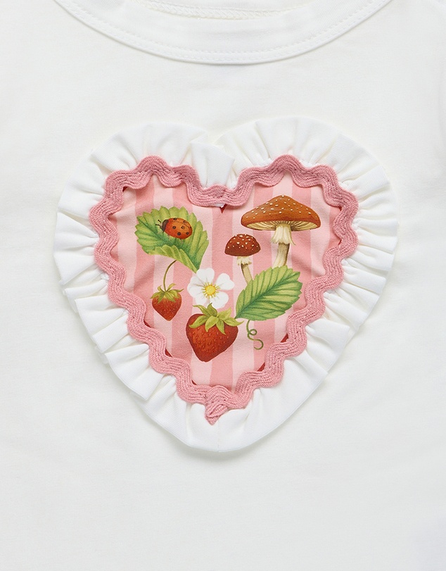Fleur Harris - 'Days of Enchantment' Sweetheart Bodysuit in Cream
