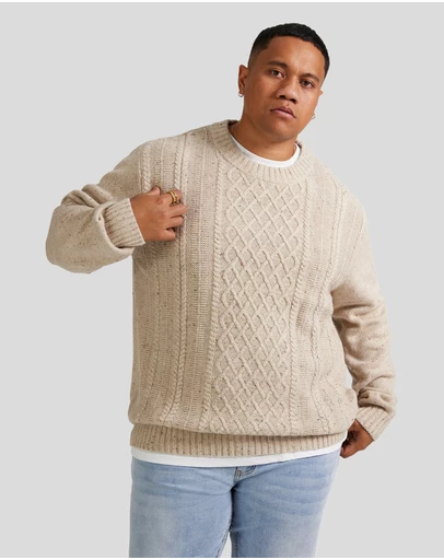 Johnny Bigg - Cable Knit Sweater