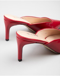RAID - Miko kitten heeled mules in Red