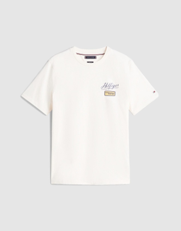 Tommy Hilfiger - Textured Logo Crew Neck T-Shirt