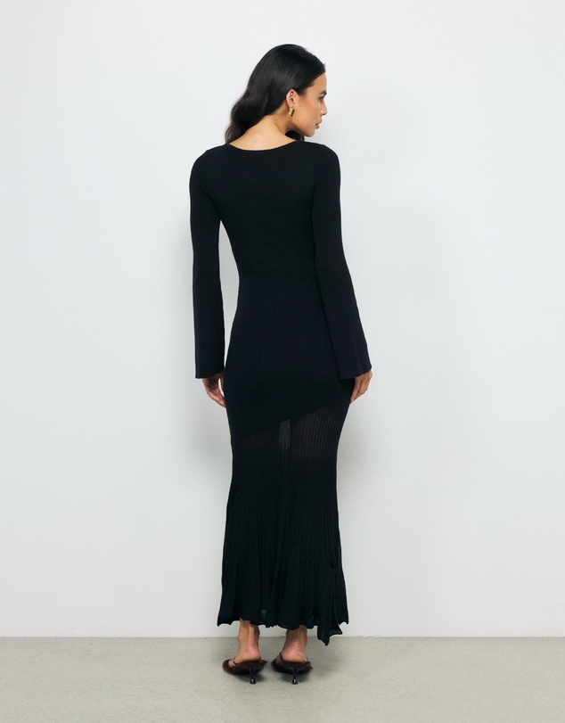 AERE - Ivy Rib Knit Midi Dress