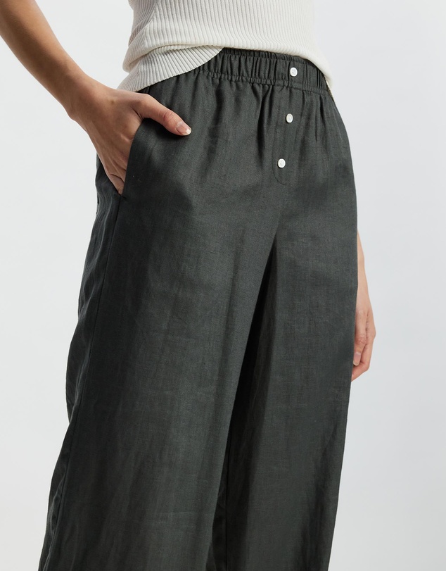 White By FTL - Robin Linen Pants