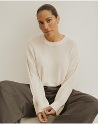 Atmos&Here Curvy - Organic Cotton Relaxed Crew Knit