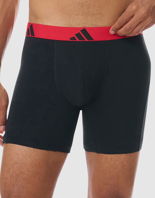 adidas Sportswear - 3 Pack Active Flex Cotton Boxer Brief Underwear