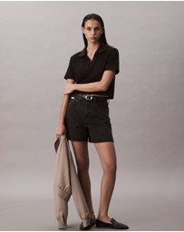 Calvin Klein Jeans - High Rise A-Line Denim Shorts
