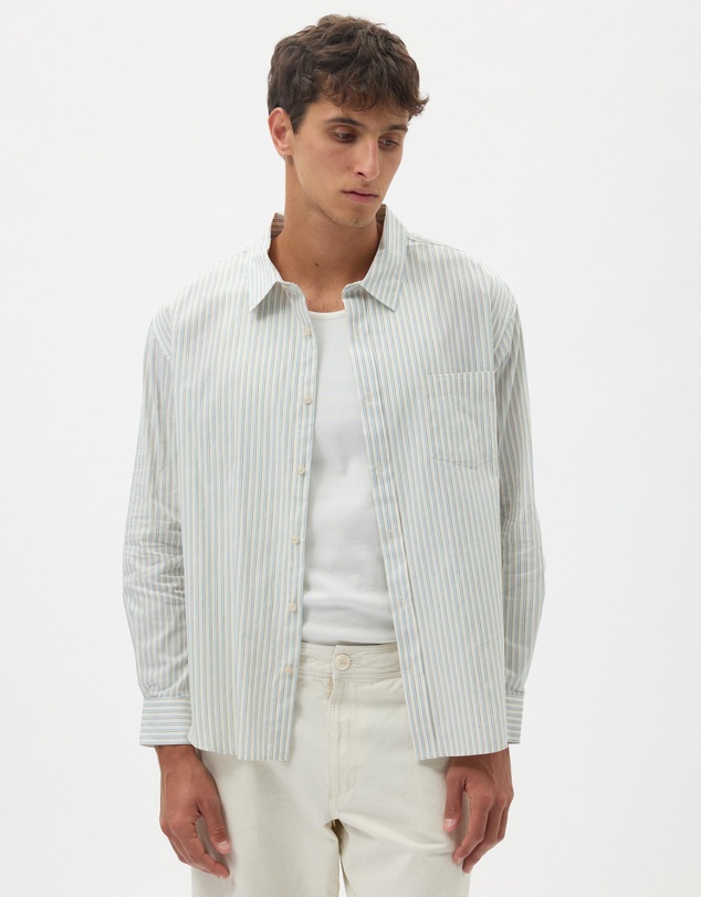 AERE - Summer Cotton Stripe Shirt