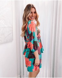 Esther & Co - Conley Top - Botanical Turquoise
