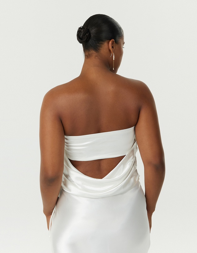 Third Form - Satin Drape Bustier