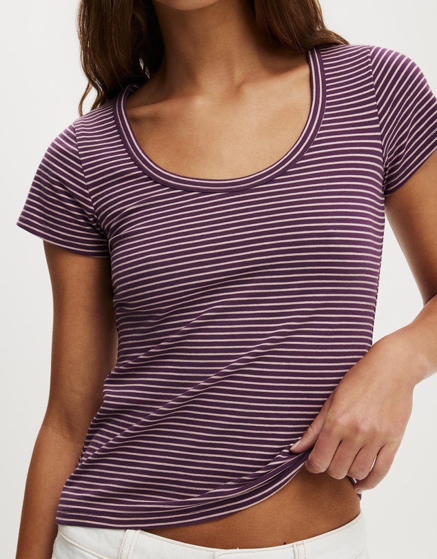 Cotton On - Everyday Smooth Scoop Neck Tee