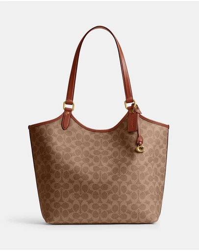Coach - Coated Canvas Signature Day Tote Bag