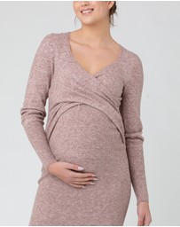Ripe Maternity - Heidi Nursing Knit Dress