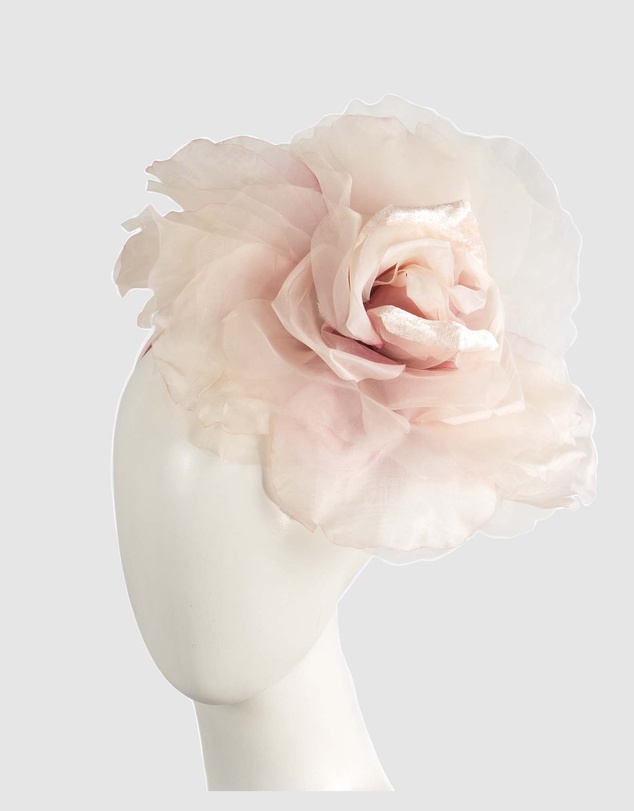 Fillies Collection - Large Dusty Pink Flower Fascinator Headband