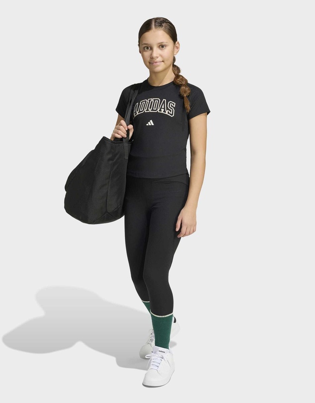 adidas Sportswear - Sport Seasonals Collegiate Typography Leggings Junior Girls