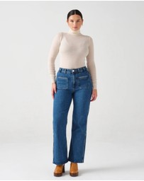 Seventy + Mochi Denim - Patch Pocket Mabel Jean