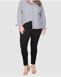 Love Your Wardrobe - Lexi Overdyed Black Denim Jeans