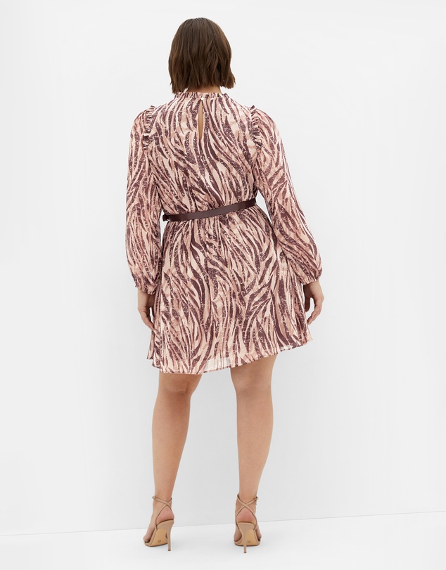 City Chic - Plus sizeMaddie Print Dress - latte