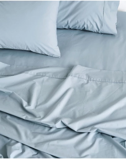 Linen House - Vienna 300TC Cotton Percale Flat Sheet