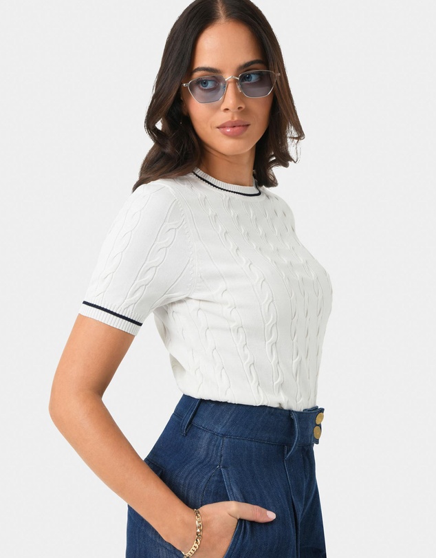 Forcast - Harvey Cable Knit Top