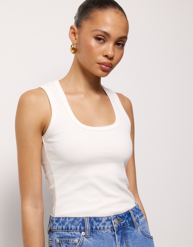 AERE - Belle Deep U Scoop Tank