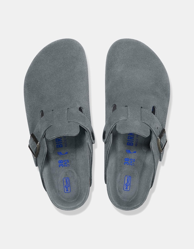 Birkenstock - Boston SFB Tonal Footbed Suede Leather Narrow - Unisex