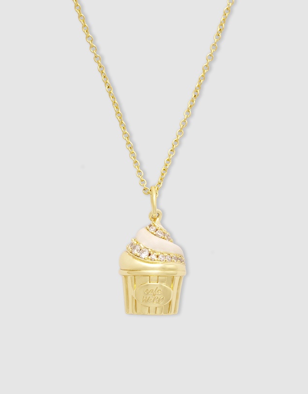 Wanderlust + Co - Cafe W+Co Sundae Cup Gold Necklace